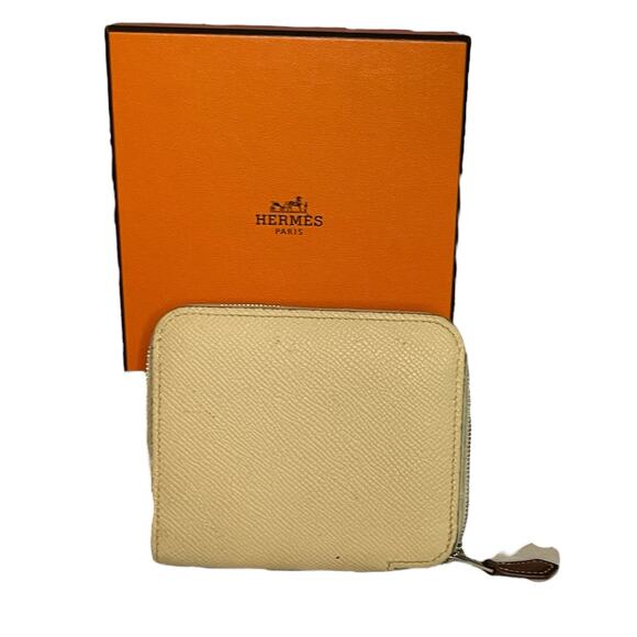 Hermes Silk'In Compact Epsom Calfskin Wallet Preowned - Picture 1 of 16